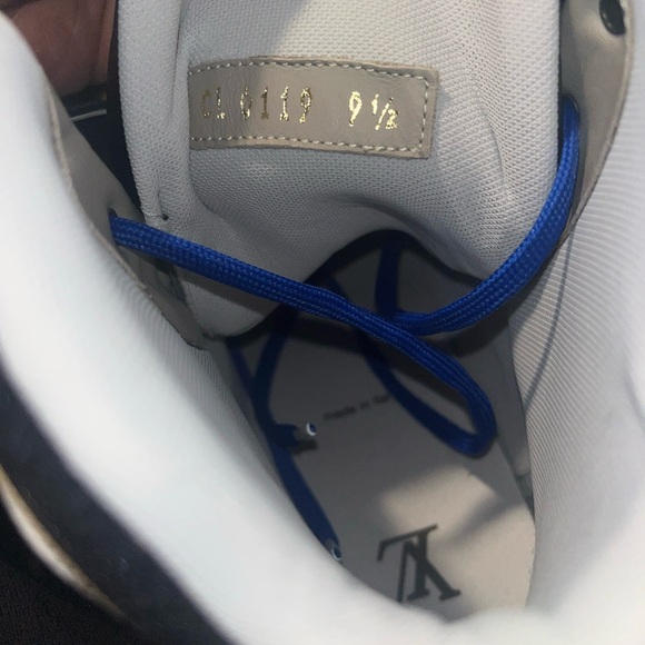 Louis Vuitton LV Trainer Sneaker Boot High Black  Sz UK 9.5 New With Box RARE - Picture 7 of 8